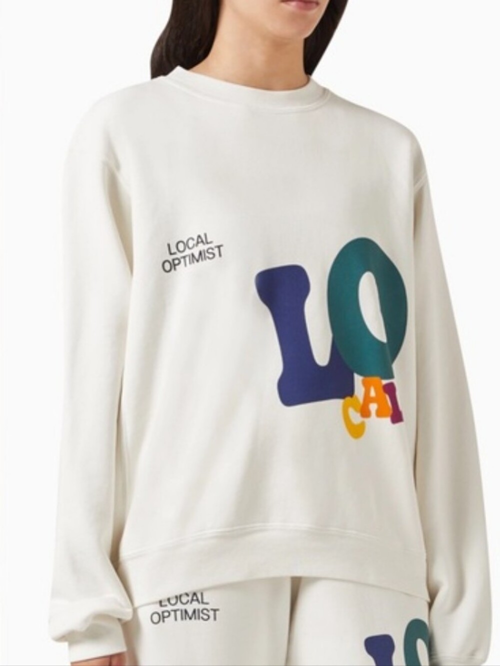 MadHappy Local Optimist Cotton Crewneck Unisex Size Medium